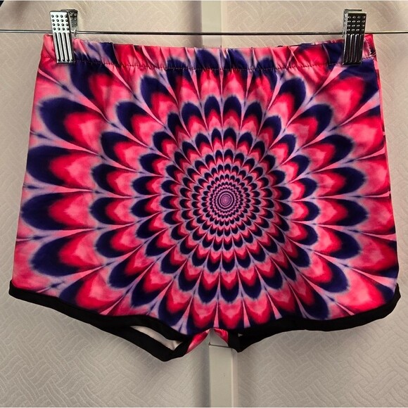 Festival Trippy Psychedelic Booty Shorts Sz S (Like an XS) - Picture 1 of 6